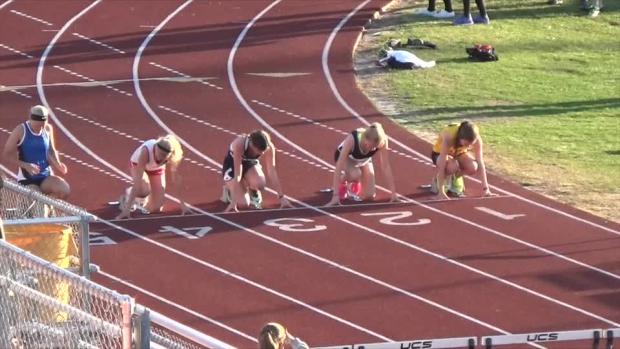 Girls 100 Hurdles Finals Section 1