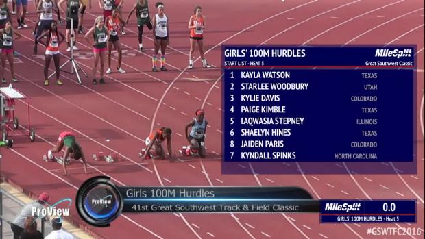 Girls 100H H5