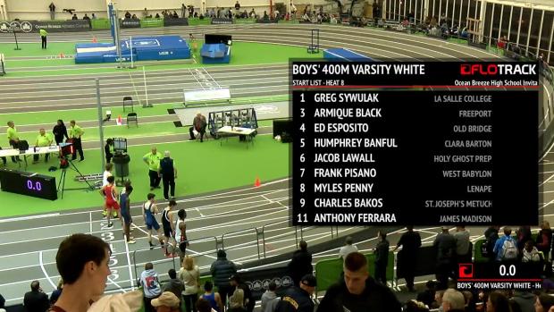 Boys 400 Meter Dash Varsity White H08