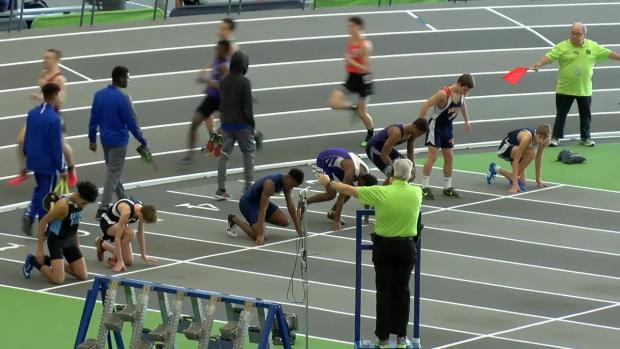 Boys 55 meter Hurdles Freshman Red H02