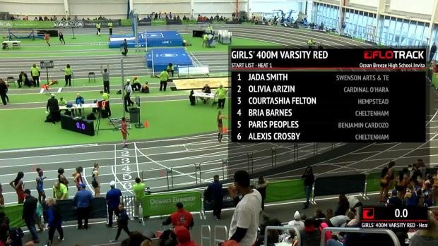 Girls 400m Dash Varsity Red H1