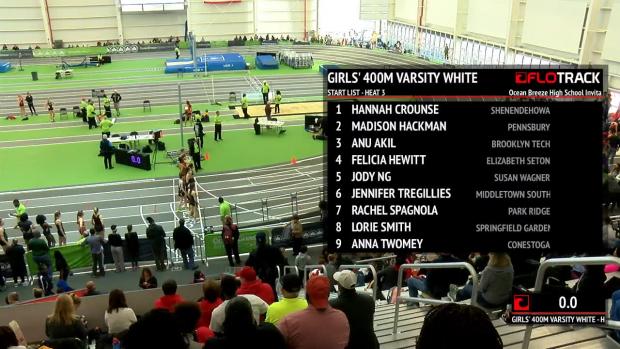 Girls 400m Dash Varsity White H3