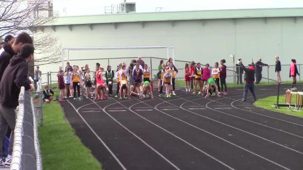 Girls 100 Meter Dash - Section 3