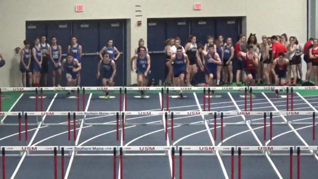 Junior Boys 55m Hurdles Heat 1