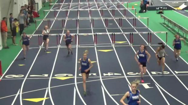 Junior Girls 55m Hurdles Heat 1