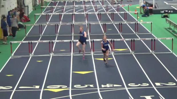 Junior Girls 55m Hurdles Heat 2
