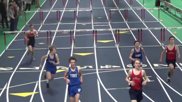 Junior Boys 55m Hurdles Trials Heat 2