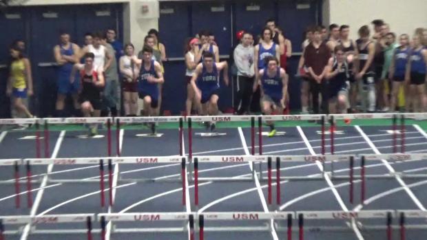Senior Boys 55m Hurdles Trials Heat 1