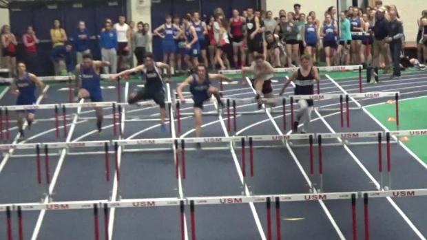 Senior Boys 55m Hurdles Trials Heat 2