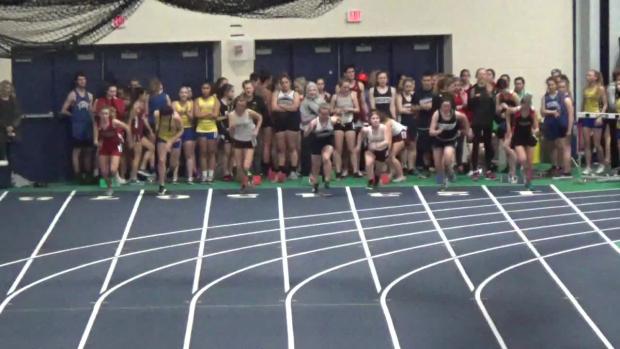 Junior Girls 55m Dash Trials Heat 3