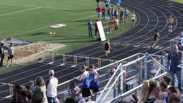 Girls 100 Hurdles Finals Section 1