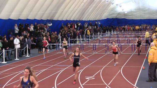 Varsity Girls 55 Hurdles Prelims Heat 1