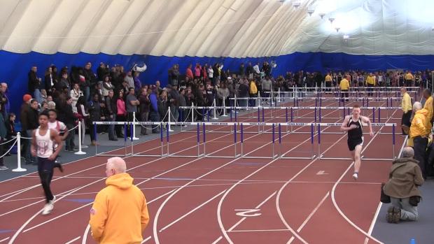 Varsity Boys 55 Hurdles Prelims Heat 5