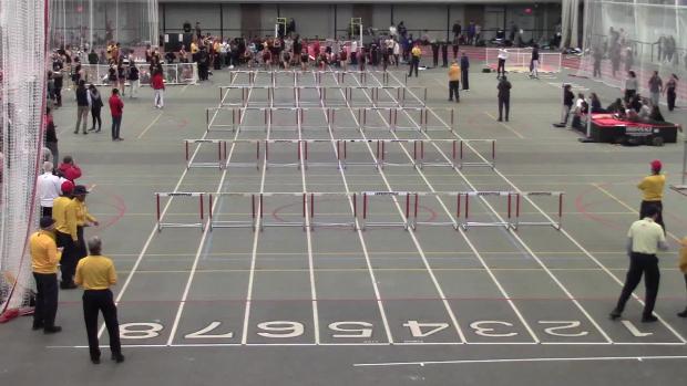 Division B Girls 55 Hurdles Finals Section 1