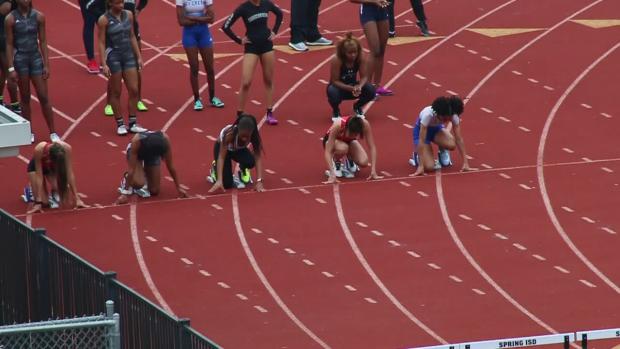 Girls 100 Hurdles Finals Section 1