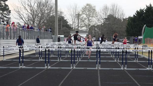 Girls 100m hurdles, h2