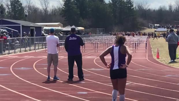 Girls 100 Hurdles Heat 4