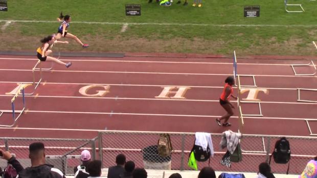 Girls 4x100 Shuttle Hurdle Relay Finals Section 2