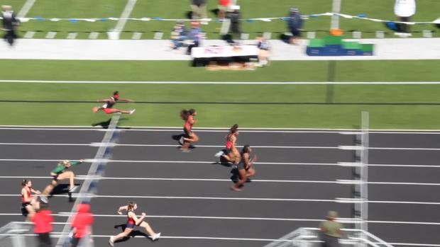 Girls 100 Hurdles Finals Section 1
