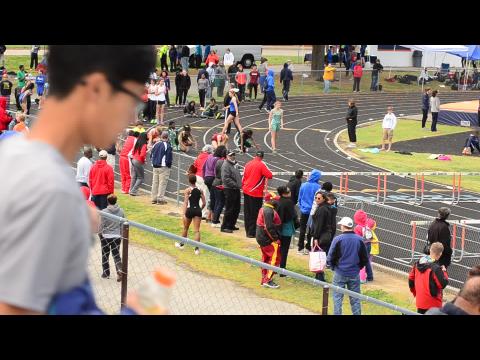 2013 Lee-Davis Invitational - Girls 100 Hurdles Prelim section 5