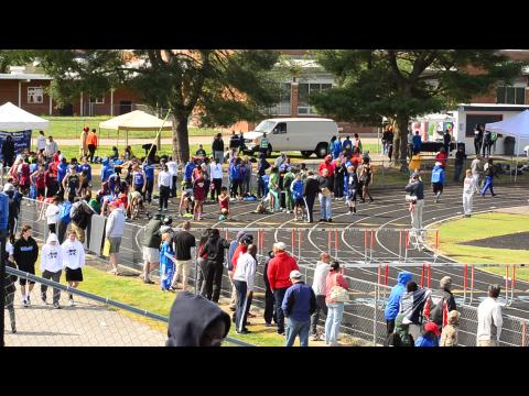 2013 Lee-Davis Invitational - Boys 100 Hurdles Prelim section 5