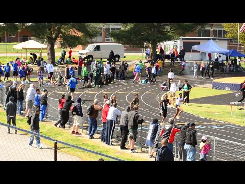 2013 Lee-Davis Invitational - Girls 100 Meters Prelim section 1