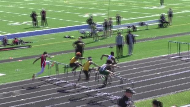 Varsity Boys 110 Hurdles Finals Section 1