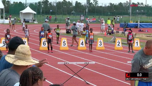 Girls 60 Hurdles Finals 5 - 9 Year Old