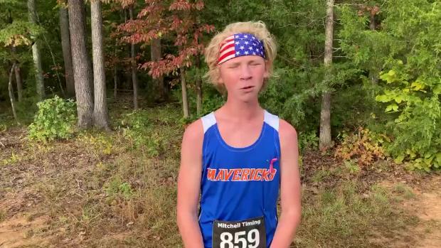 Blake Poe wins 7th/8th grade boys race