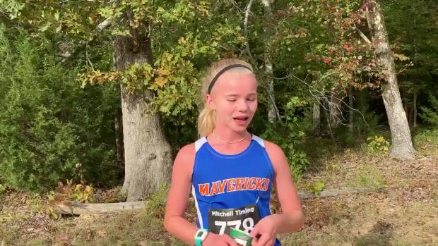 Audrey Gajan wins 7/8 girls race