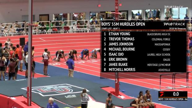 Open Boys 55 Hurdles Prelims Heat 3