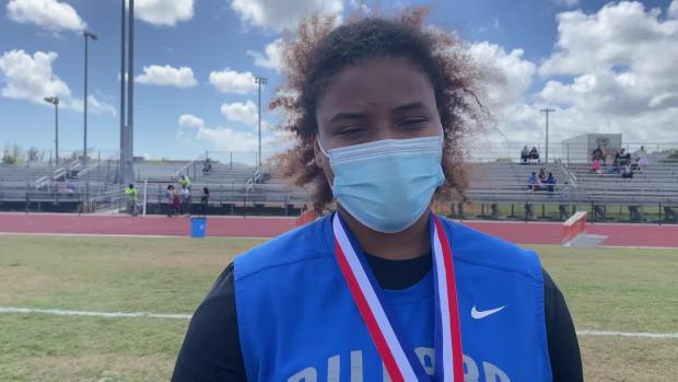 Jade Shakir talks Girls Shot Put win 