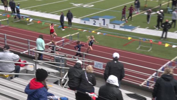 Girls 100 Hurdles Prelims Heat 1