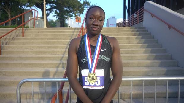 Kenondra Davis 100m & 200m Champion 5A