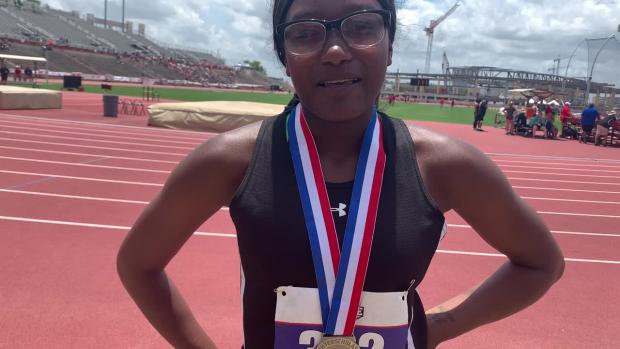Amaya Brown places 2nd in 1A girls high jump