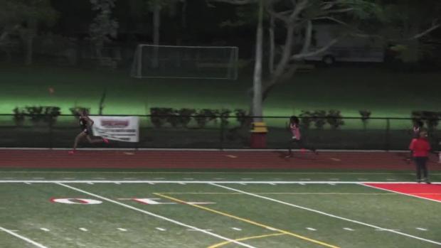 Girls 300 Hurdles Finals Section 1