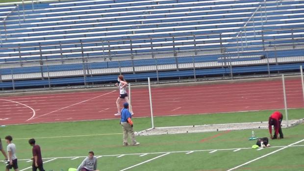 Girls 1500 Racewalk - final lap