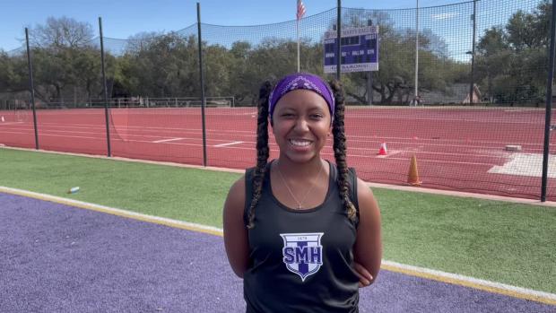Ainsley Hunter takes top spot in hurdles