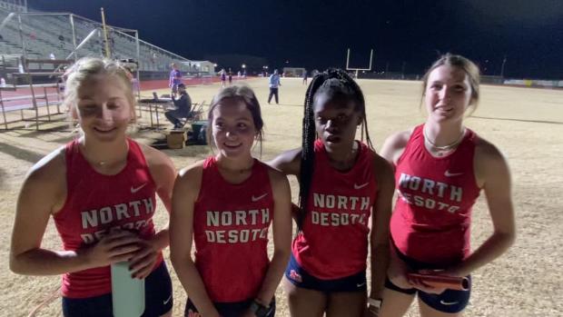 North Desoto girls win 1600 relay!