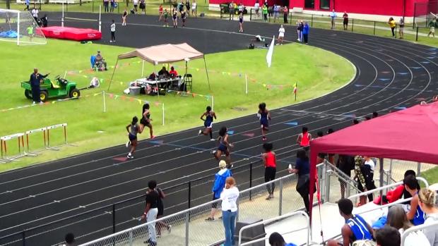 Girls 100 Prelims Heat 1