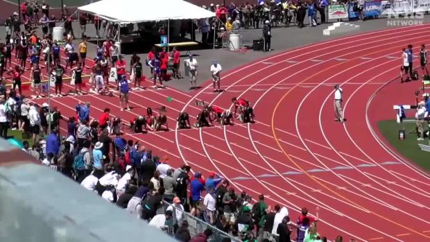 Division 2 Boys 100 Prelims Heat 3