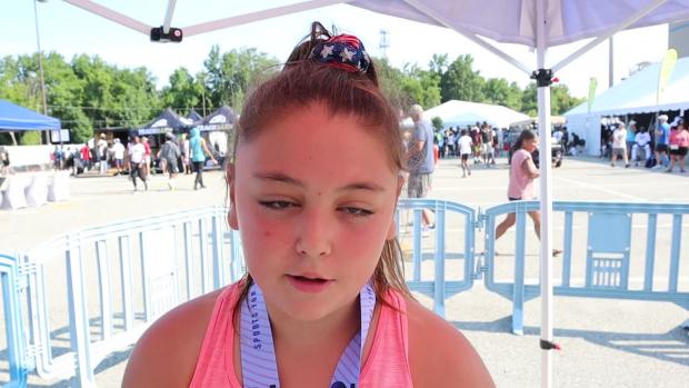 Magdalena Kandt Wins 11 YO Girls Shot Put