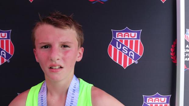 Jacob Newman Places Second In 12 YO Boys 1500