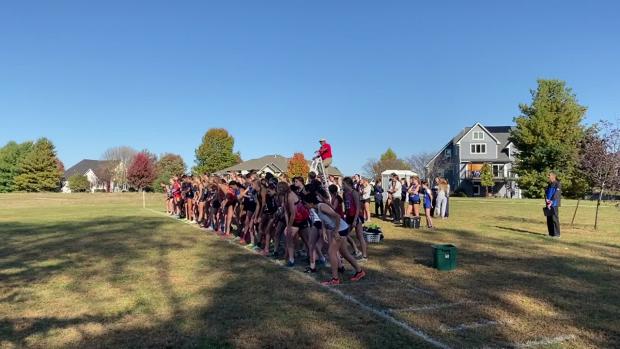 Start of the girls race. 