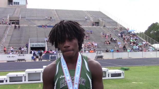 Boys 3A Long Jump Champ-Isaiah Johnson