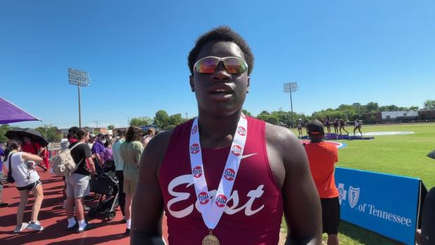 Zachais Ratliff, Memphis East - Class A Shot Put Champion