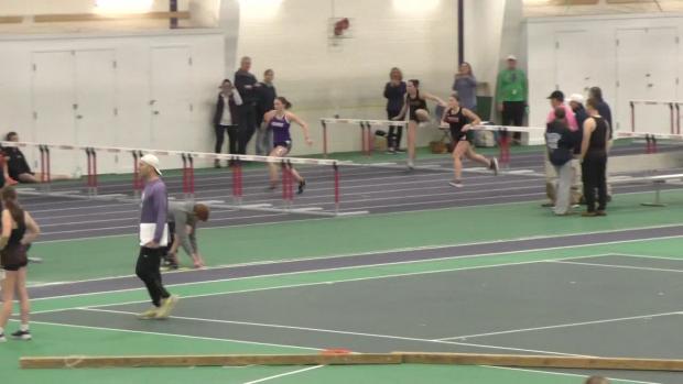 Senior Girls 55 Hurdles Finals Section 1