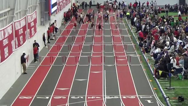Girls 60 Hurdles Prelims Heat 1