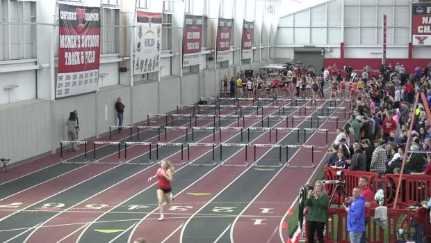 Girls 60 Hurdles Prelims Heat 3