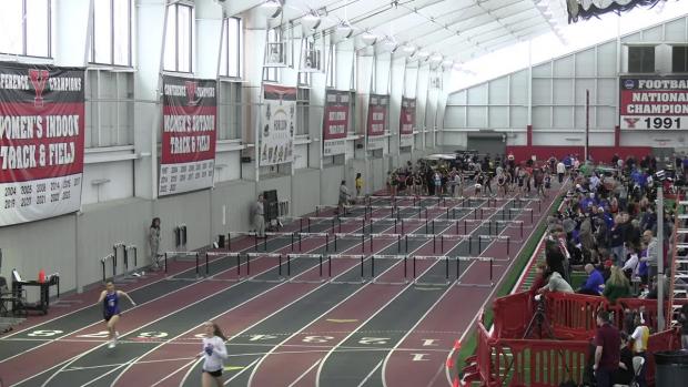 Girls 60 Hurdles Prelims Heat 3